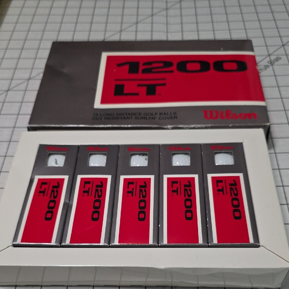 Wilson 1200 LT Red and Gray Golf Iron Set